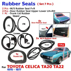 Bdp10804 Zoparts Weatherstrip Door Seal Window Trunk Lid Fits Toyota Celica Ta22 1970-77 7 Pc