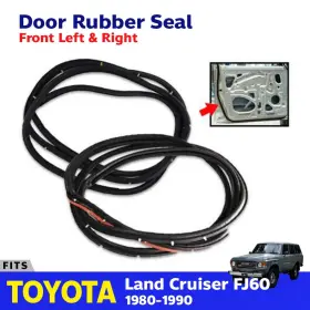 Bdp6635 Zoparts Door Rubber Seal Front Lr Fits Toyota Land Cruiser Fj60 Fj62 Bj Hj 1980-90 313d