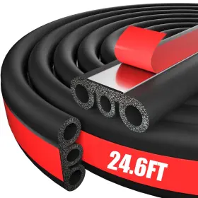 Zosany Xtmft04-e 24.6ft Rubber Weather Seal Strip For Truck Cap Automotive Universal