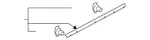 Genuine Mazda Lower Weather-strip C235-73-76XB. Fixed Price $33.35.