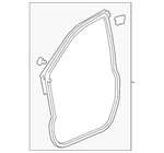 Genuine Honda Sub-seal Front Door 72365-SHJ-A01. Fixed Price $130.39.
