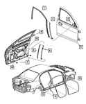 Genuine Mopar Front Door Sill Secondary Weatherstrip Right 4878996AD. Fixed Price $15.81.
