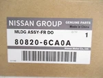 Genuine Oem Nissan 80820-6CA0A Passenger Rh Front Door Belt Molding 19-24 Altima. Fixed Price $170.06.