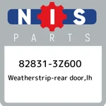 82831-3Z600 Nissan Weatherstrip-rear Door,lh 828313Z600, New Genuine Oem Part. Fixed Price $112.78.