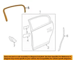 Gm Oem 06-11 Lucerne Rear Door Components-upper W'strip 20809901. Fixed Price $19.13.