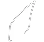 Genuine Mazda Door Seal BBM4-68-912. Fixed Price $110.35.