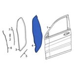 For Jeep Wagoneer 2022-2025 68406307AB Front Left Inner Door Seal. Fixed Price $62.24.