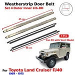 For Toyota Land Cruiser FJ40 1969-75 Weatherstrip Door Beltline Vent Pcs. Fixed Price $178.12.
