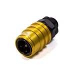 Jiffy-tite Q/r Male #8 Orb To Socket Valved Gold/black- 51108. Fixed Price $86.28.
