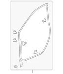 Genuine Honda Door Weather-strip 72350-TLA-A01. Fixed Price $77.06.