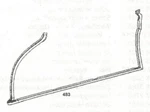 Mercedes W111 220SE 250SE 280SE Coupe And Cabriolet New Door Seal Right Side. Fixed Price $186.00.