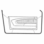 New Goodmark Door Weatherstrips Pair Fits Cougar Mustang GMK302242569P. Fixed Price $83.72.