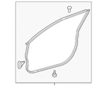 Genuine Toyota Surround Weather-strip 67862-06180. Fixed Price $124.71.