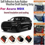 Door Rubber Seal Strips Weather Draft Wind Noise Reduction Trim For Acura Mdx. Fixed Price $59.98.