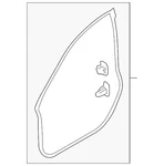 Genuine Subaru Door Weather-strip 63511AL01A. Fixed Price $29.64.