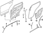 Genuine Nissan Door Shell Seal 822D4-7BA1A. Fixed Price $7.93.