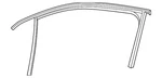 Genuine Volkswagen Run Weather-strip 3CN-837-439-B-5AP. Fixed Price $236.24.