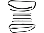 Diy Solutions 81JZ55F Door Window Belt Weatherstrip Kit Fits 1987 Gmc V1500. Fixed Price $78.45.
