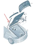New Audi Rear Left Trunk Lid Seal 8J8827359 Original. Fixed Price $86.88.