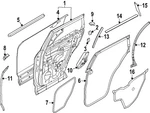 Genuine Nissan Door Shell Seal 82836-6TA0A. Fixed Price $44.16.