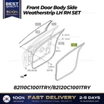Genuine Front Door Body Side Weatherstrip Lh Set For Hyundai Sonata. Fixed Price $104.00.