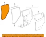 Gm Oem 16-22 Spark Rear Door Components-w'strip Body 42397863. Fixed Price $76.96.