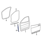 For Jeep Cherokee 2019-2023 5056295AA Front Left Door Shell Seal. Fixed Price $23.96.