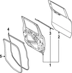 Genuine Ford 2022-2024 Maverick Door Weather-strip NZ6Z-6025324-A. Fixed Price $149.54.