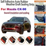 Door Rubber Seal Strips Weather Draft Wind Noise Reduction Kit For Mazda CX-90. Fixed Price $56.50.