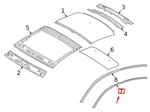 New Volkswagen Arteon 3H7 Right Roof Frame Seal 3G8854544D 3G8-854-544-D. Fixed Price $95.50.