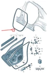 New Audi A3 Sportback Rear Inner Door Sealing Rubber 8V5833721A No Duties. Fixed Price $89.57.