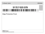 Genuine Bmw Edge Protection Front 51-72-7-025-579 New. Fixed Price $170.86.