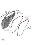 Genuine Rh Weatherstrip Reardoor Body Side Suits Hyundai Venue Qx 2019-2021 #b. Fixed Price $202.50.