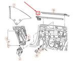 New Volkswagen Eos Rear Left Inner Window Aperture Seal 1Q0839471G9B9 Original. Fixed Price $60.21.