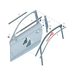 Audi A3 Sportback Front Right Window Channel 8V5837432B Original No Duties. Fixed Price $214.41.