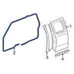 Ford Ranger 1998-2011 8L5Z1320709A Rear Left Door Seal. Fixed Price $252.94.
