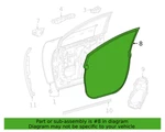 2021 2022 2023 2024 Toyota Sienna Left Front Door Weatherstrip Oem New. Fixed Price $75.00.