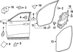 Genuine Toyota Door Weather-strip 67861-0E150. Fixed Price $111.38.