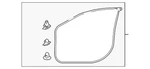Genuine Mitsubishi Door Weather-strip 5725A394. Fixed Price $160.22.
