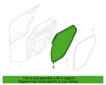 Hyundai 83130-D3000 Left Rear Outer Door Weather-strip Seal For 16-21 Tucson. Fixed Price $114.97.