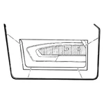 Ford Mustang 1964-1966 Goodmark Driver & Passenger Side Door Seal Set. Fixed Price $48.73.