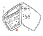 Genuine Door Seal Outer Vw Passat 4MOTION Variant Santana 3C9839702D5AP. Fixed Price $283.60.