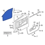 For Audi S4 2018-2025 11A837701A Rear Outer Door Seal. Fixed Price $154.36.
