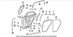 Front Weather-strip Lexus (67896-F6012)2022-2025. Fixed Price $25.00.