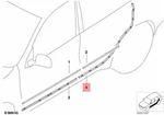 Genuine Bmw E53 Suv Door Bottom Weatherstrip Left Oem 51347004695. Fixed Price $83.21.