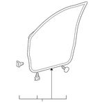 Genuine Lexus Surround Weather-strip 67862-60170. Fixed Price $137.38.