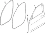 Genuine Bmw Front Weather-strip 51-76-9-451-257. Fixed Price $74.84.