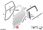 Genuine Mini Cooper Jcw One R60 ALL4 1.6 2.0 Seal Door Rear Left 51359808047. Fixed Price $23.08.