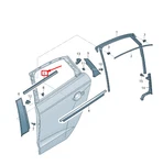 Audi A3 Sportback Rear Right Inner Door Window Seal 8V5839480 No Duty To. Fixed Price $56.63.
