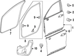 Genuine Honda Weather-strip Body 72315-3A0-A02. Fixed Price $49.65.